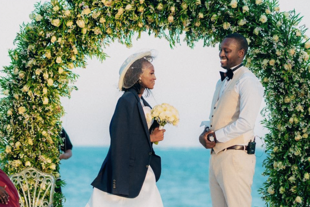 TUI Blue Bahari Zanzibar wedding setup on Kiwengwa Beach