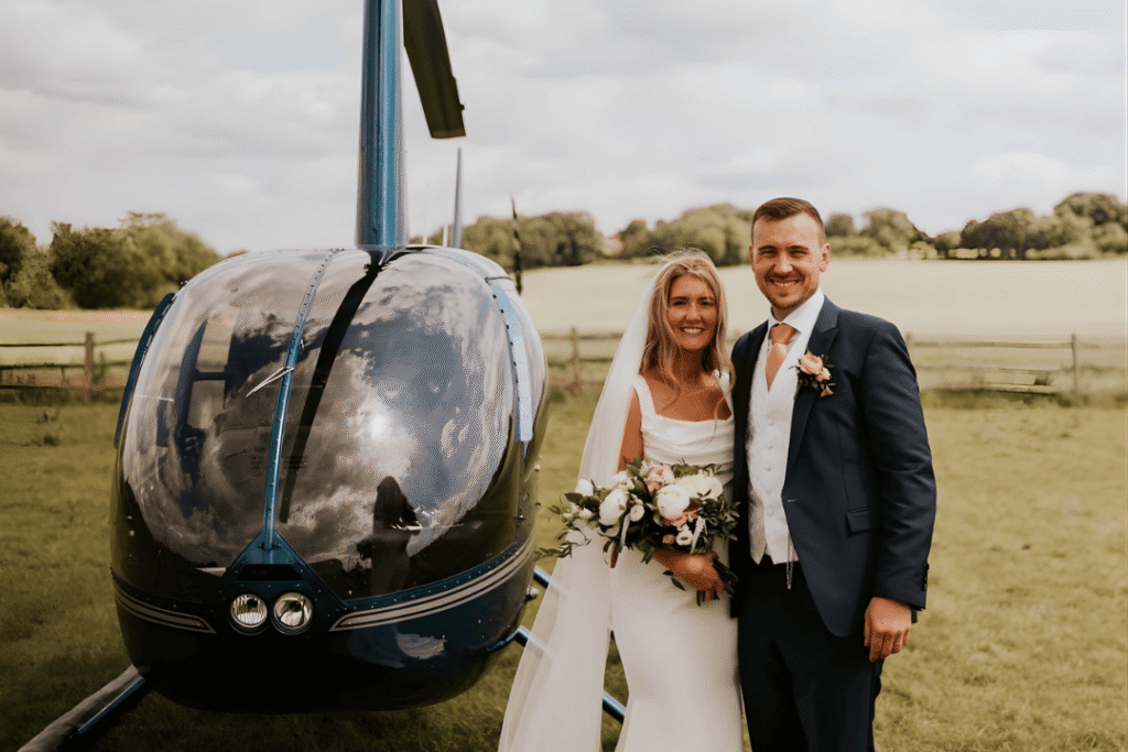 Scenic Serengeti helicopter wedding ceremony by Cube Nation