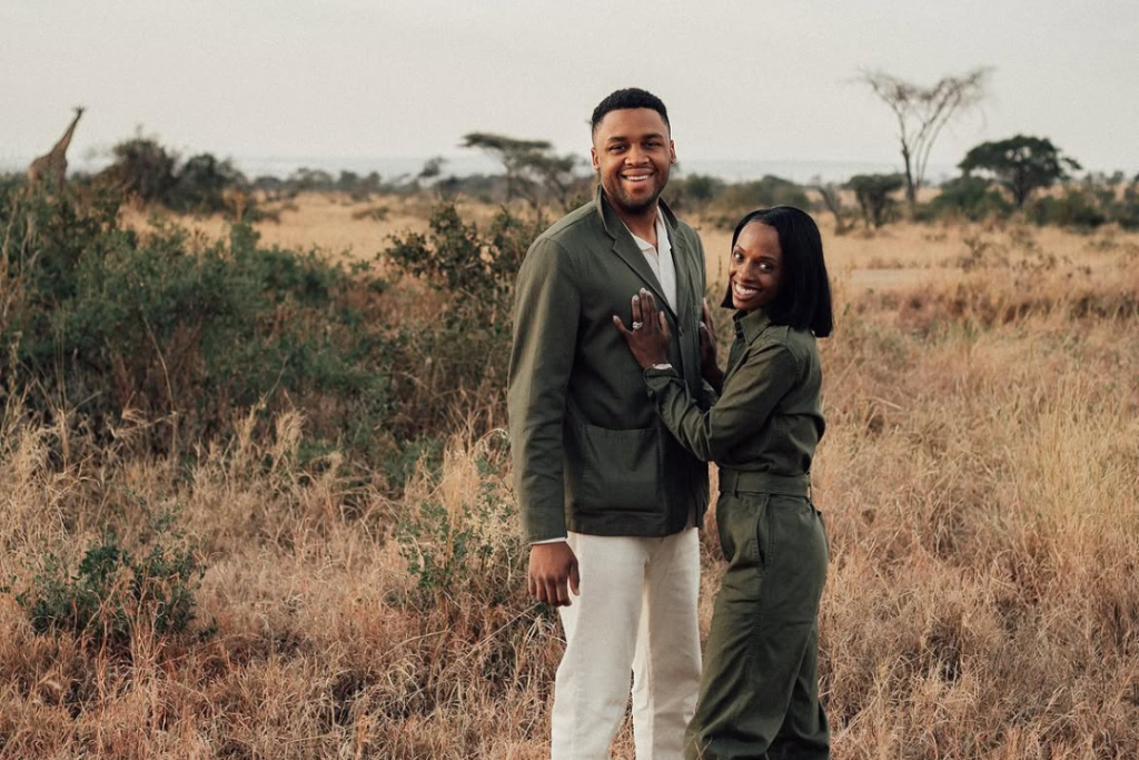 Couples luxury Valentine's Day safari and beach vacation package in Tanzania.